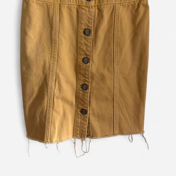 Boyish “The Kennedy” Denim Mini Dress in Honey Pot – Retro Western It-Girl XS - Picture 6 of 8